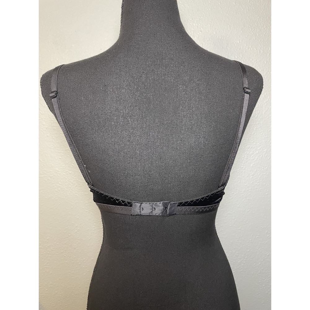 Vintage Victoria's Secret Black Padded Bra Band 36C 1998 90s Y2K - Picture 3 of 7